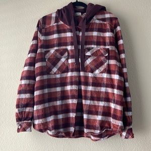 Hooded flannel
